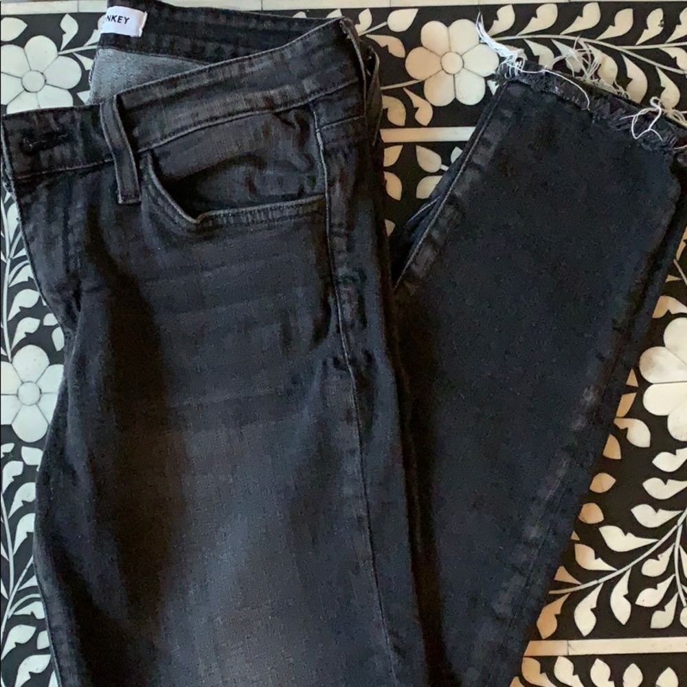 Flying Monkey Platinum Stone Washed Black Jeans - Picture 5 of 5